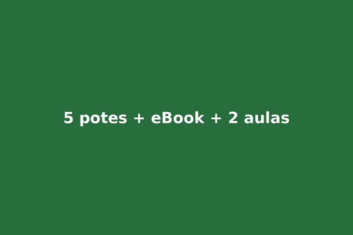 5 potes + eBook + 2 vídeo aulas